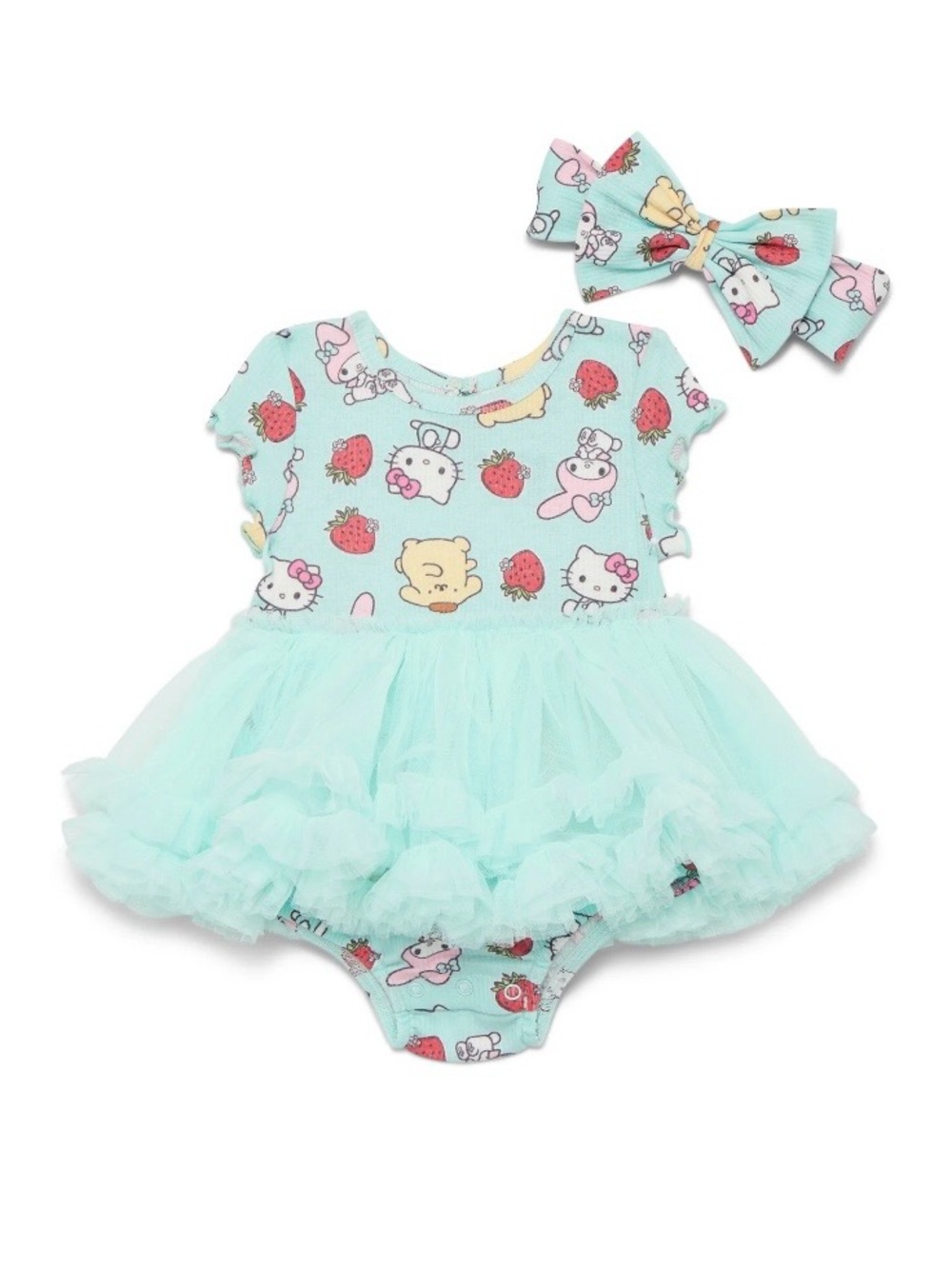 Hello Kitty and Friends Tutu Dress Bodysuit with Headband - Baby Girl 18 mo NWT